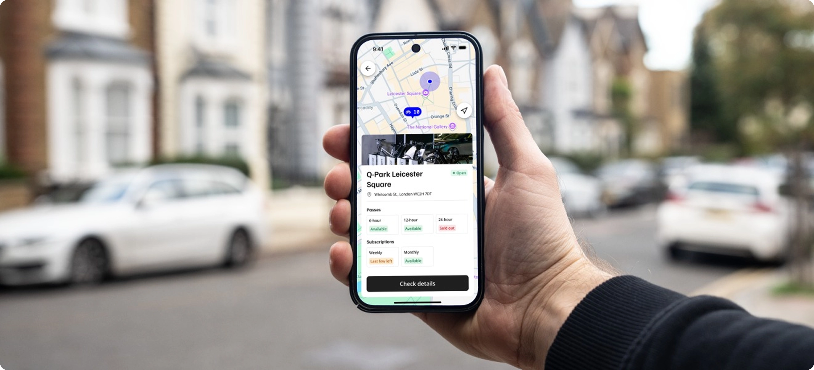 Courier app with all information about the order: delivery route, address and subscription status